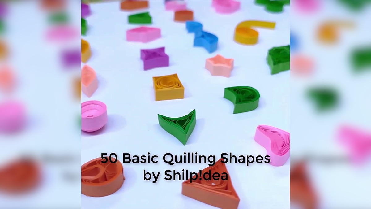 Master the Art of Quilling, 50 Basic Shapes Tutorial by Shilpidea Part-1