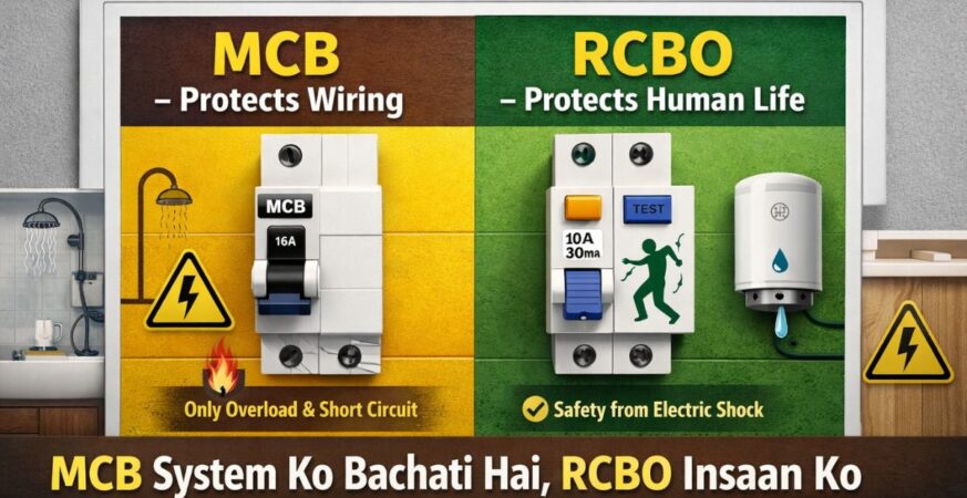 करंट लगने पर MCB नहीं, RCBO बचाता है जान | Electrical Safety Awareness