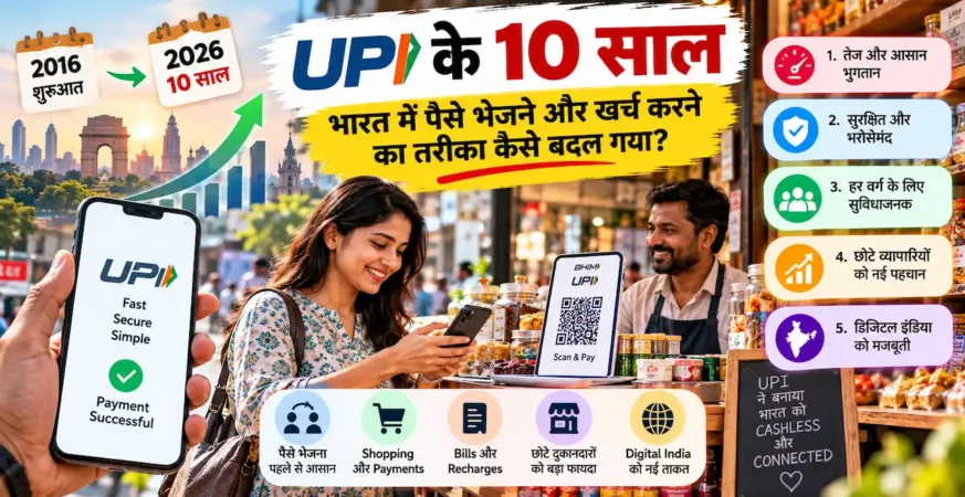 10 year of upi in India BadteRaho