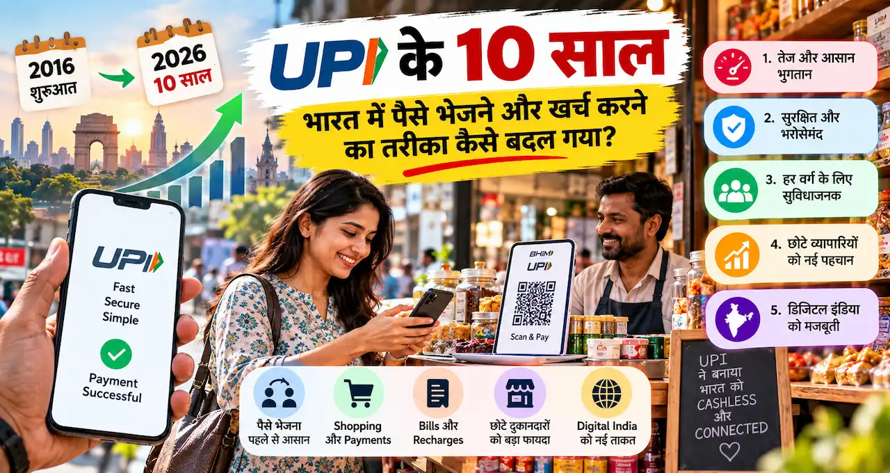 10 year of upi in India BadteRaho