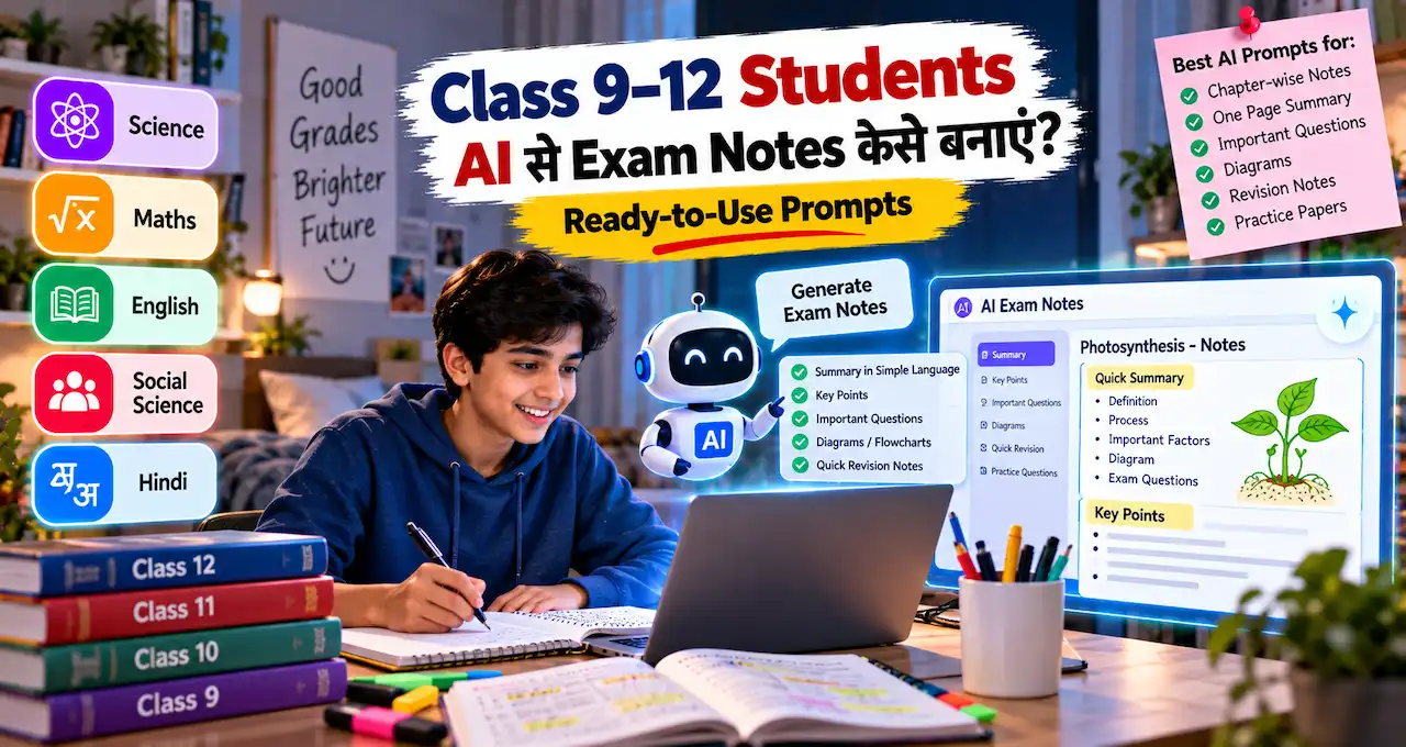 AI से Exam Notes कैसे बनाएं BadteRaho