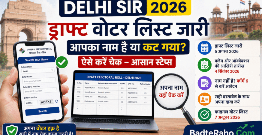 Delhi SIR List 2026 BadteRaho
