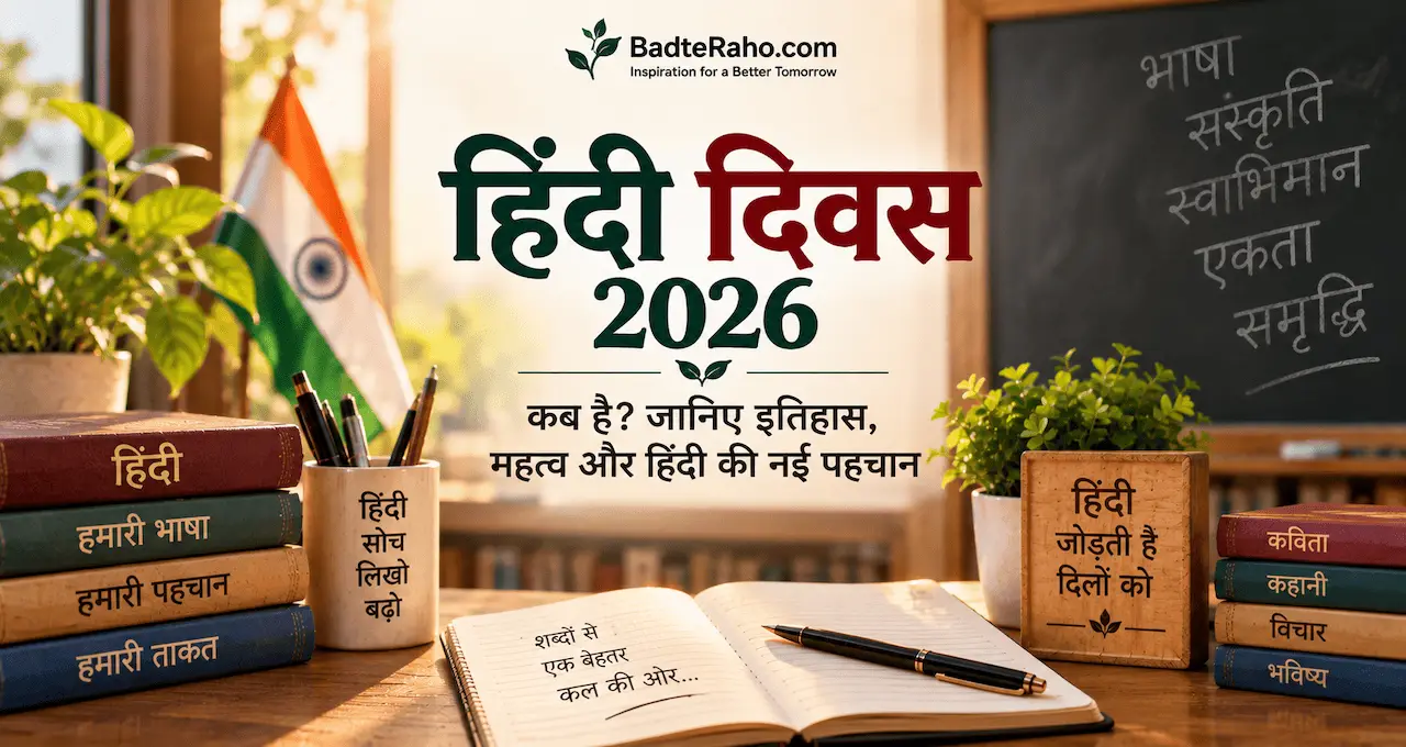 Hindi Diwas 2026 - Language and Learning BadteRaho