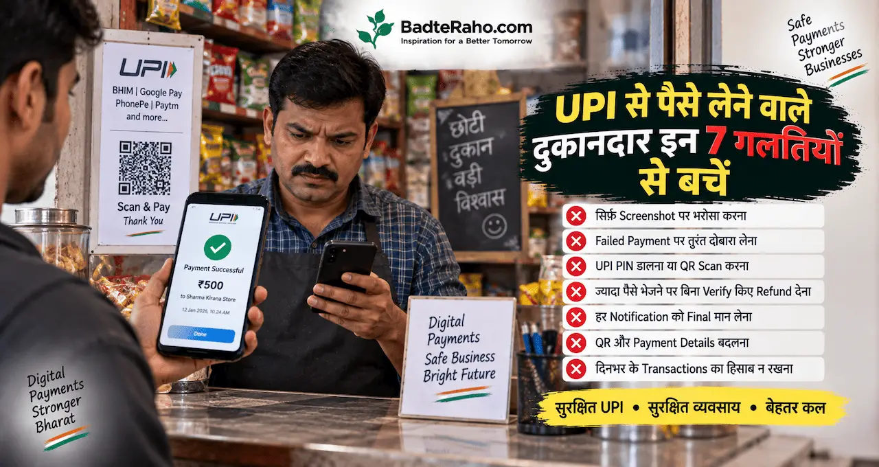 Safe UPI Payments for Shopkeepers BadteRaho