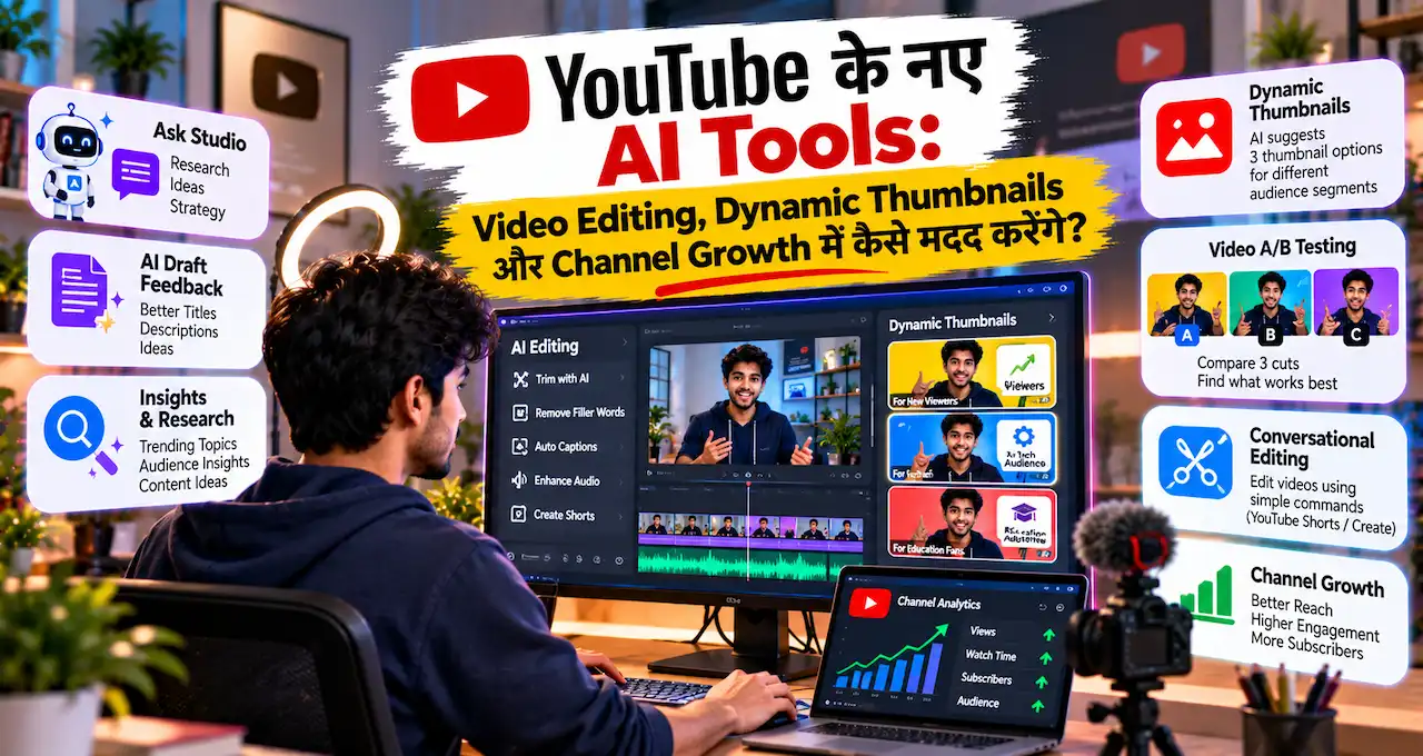 YouTube के नए AI Tools Badteraho