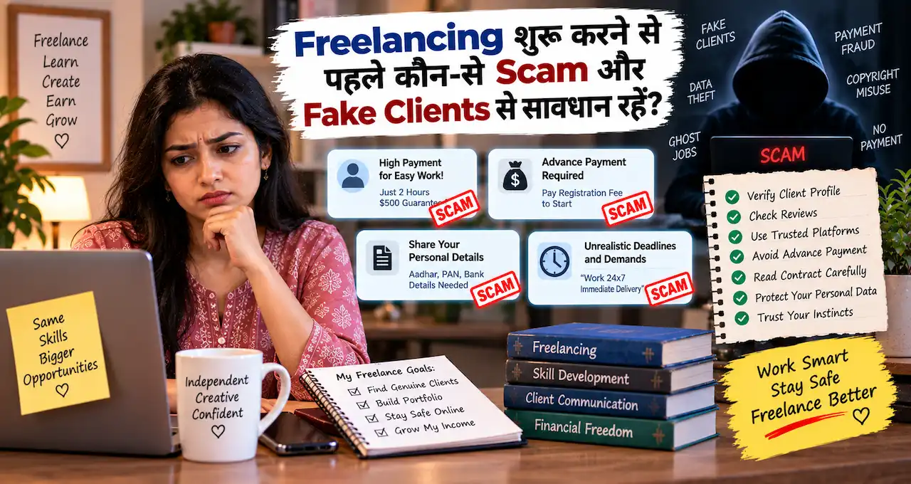 Freelancing में fake client, advance fee और suspicious project offer से बचने के practical checks