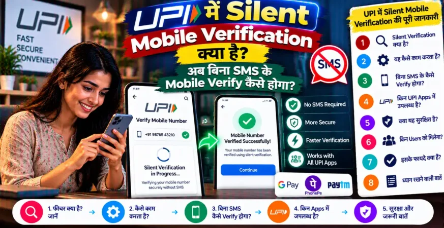 UPI Silent Mobile Verification से SIM और device verification के नए तरीके के बारे में featured image