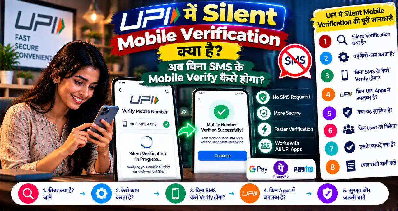 UPI Silent Mobile Verification से SIM और device verification के नए तरीके के बारे में featured image